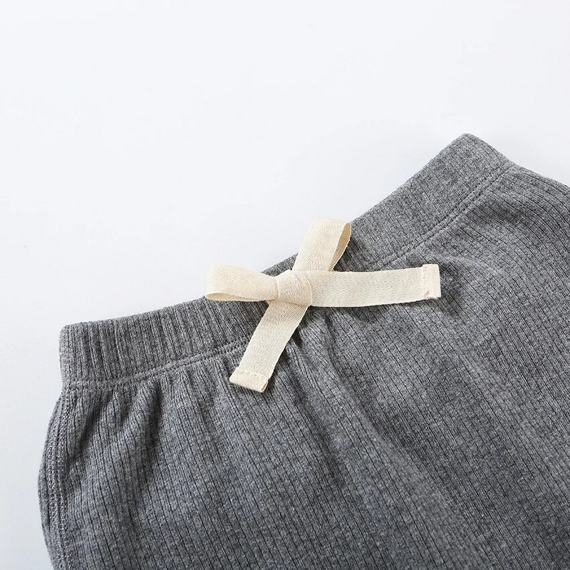 Kelnės berniukui mergaitei naujagimiui medvilniniai briaunoti antblauzdžiai vaikiški drabužėliai mada mielos kelnės kūdikiams haremo kelnės kūdikiams pp kelnės