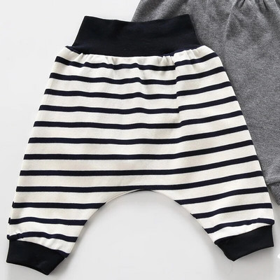 „Spring Baby“ didelės PP kelnės unisex medvilnės aukštu juosmeniu Harun kelnės pilvą apsaugančios miego kelnės berniukų mergaičių viršutinės kelnės