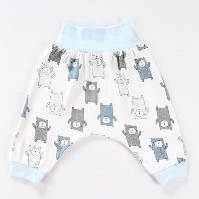 „Spring Baby“ didelės PP kelnės unisex medvilnės aukštu juosmeniu Harun kelnės pilvą apsaugančios miego kelnės berniukų mergaičių viršutinės kelnės