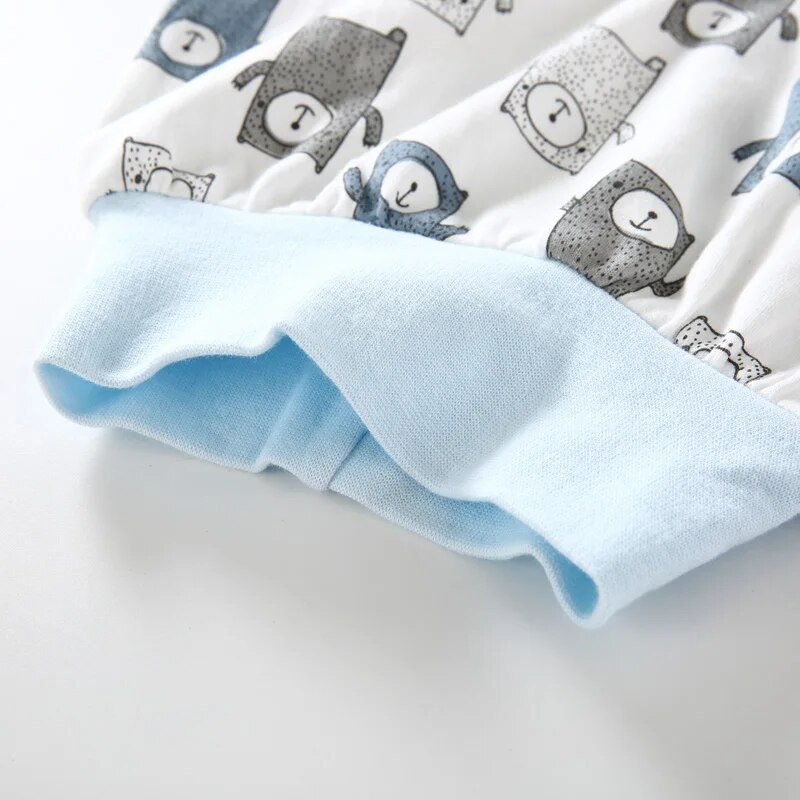 „Spring Baby“ didelės PP kelnės unisex medvilnės aukštu juosmeniu Harun kelnės pilvą apsaugančios miego kelnės berniukų mergaičių viršutinės kelnės