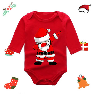 Kūdikio naujagimio pirmieji kalėdiniai šliaužtinukai kūdikiams berniukams, mergaičių medvilniniai kombinezonai, gimę šliaužiantys ilgomis rankovėmis kombinezonai Festivalio dovanos vakarėliui