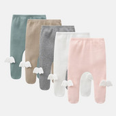 Pavasario rudens princesė naujagimė mergaičių antblauzdžiai angelo sparnai medvilnės strifo apatinės kelnės