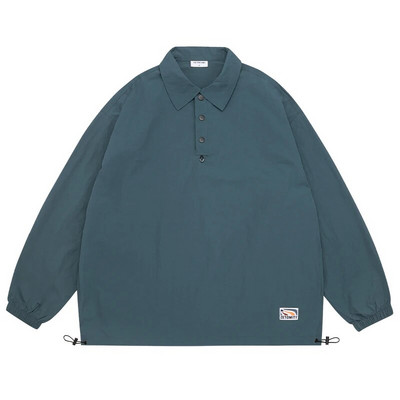 Японска модерна поло яка Бързосъхнеща едноцветна риза Панталони Мъжко облекло Пролетни комплекти спортни панталони на открито Streetwear Анцуг