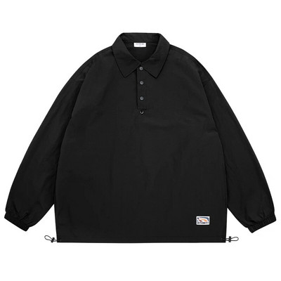 Японска модерна поло яка Бързосъхнеща едноцветна риза Панталони Мъжко облекло Пролетни комплекти спортни панталони на открито Streetwear Анцуг