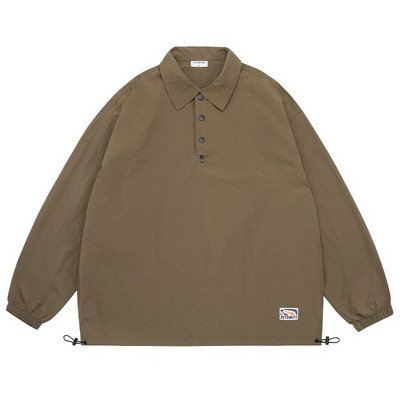 Японска модерна поло яка Бързосъхнеща едноцветна риза Панталони Мъжко облекло Пролетни комплекти спортни панталони на открито Streetwear Анцуг