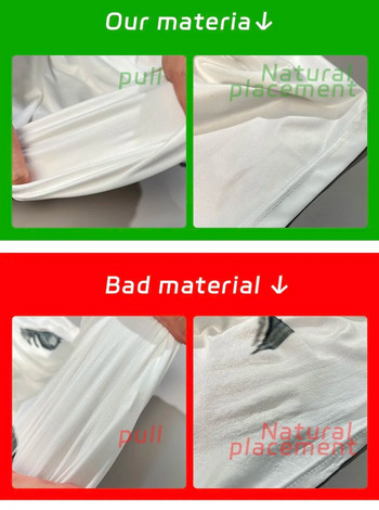 Yudx Мъжко облекло за тенис на маса с китайски червен печат от две части за бадминтон, мъжко облекло за голф, фитнес, бягане, спортна тениска с кръгло деколте Xs-5Xl