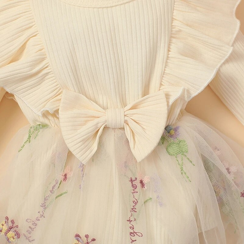 BeQeuewll Hlače za djevojčice Rebrasta pletena suknja s vezom u obliku cvijeća Kombinezoni Odjeća za novorođenče Bodi s trakom za glavu