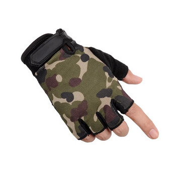 Howfits Άνδρες Γυναίκες Παιδικά Γάντια Τακτικής Εξωτερικού Χώρου Ειδικά Γάντια Σκοποβολής με μισό δάχτυλο στρατού