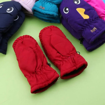 Зимни детски ръкавици на открито Топли ски ръкавици Деца Момчета Момичета Водоустойчиви ветроустойчиви ръкавици 2-5 години