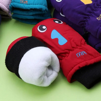 Зимни детски ръкавици на открито Топли ски ръкавици Деца Момчета Момичета Водоустойчиви ветроустойчиви ръкавици 2-5 години