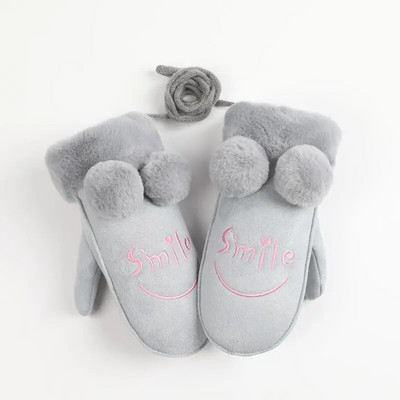 Детски зимни топли ръкавици Деца Момчета Момичета Ски Колоездене Катерене На открито Ръкавици Термичен полар Топли туризъм Велосипедни ръкавици