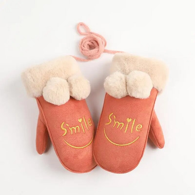 Детски зимни топли ръкавици Деца Момчета Момичета Ски Колоездене Катерене На открито Ръкавици Термичен полар Топли туризъм Велосипедни ръкавици