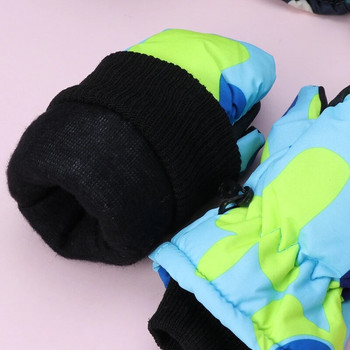 1 чифт бебешки зимни водоустойчиви топли ръкавици с ръкавици, момче, момиче, деца, деца, ски ръкавици на открито