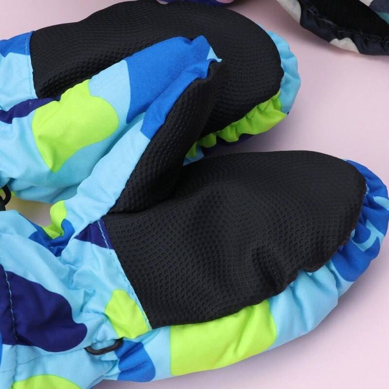 1 чифт бебешки зимни водоустойчиви топли ръкавици с ръкавици, момче, момиче, деца, деца, ски ръкавици на открито