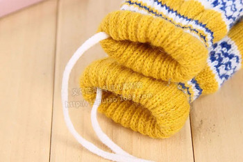 Подарък, есен зима на открито топли жени мъже деца сензорни плетени ръкавици с половин / пълен пръст детски ръкавици 1 чифт=2 бр GW51
