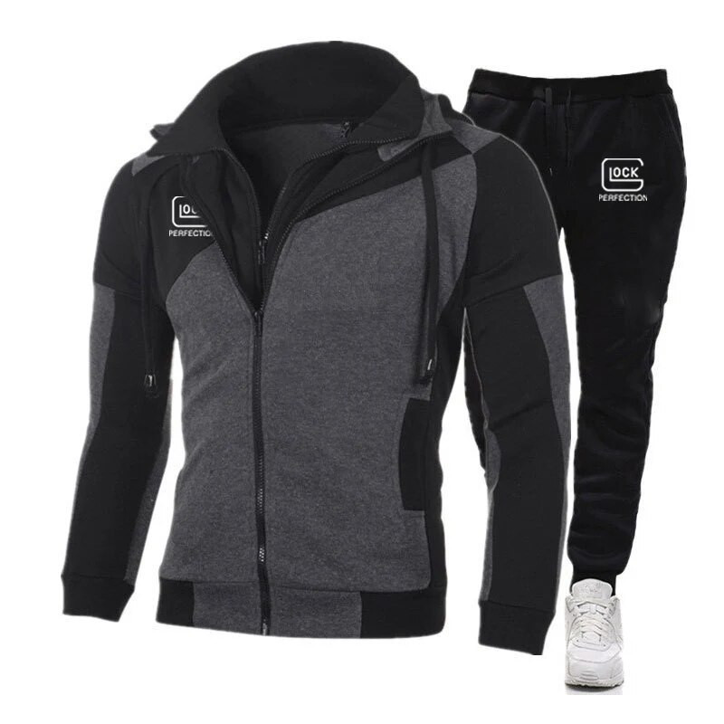 Glock Perfection Shooting Printed Mens Sets Hoodies+Pants Есенни спортни костюми Суичъри Анцуг Спортно облекло Спортно яке Костюм