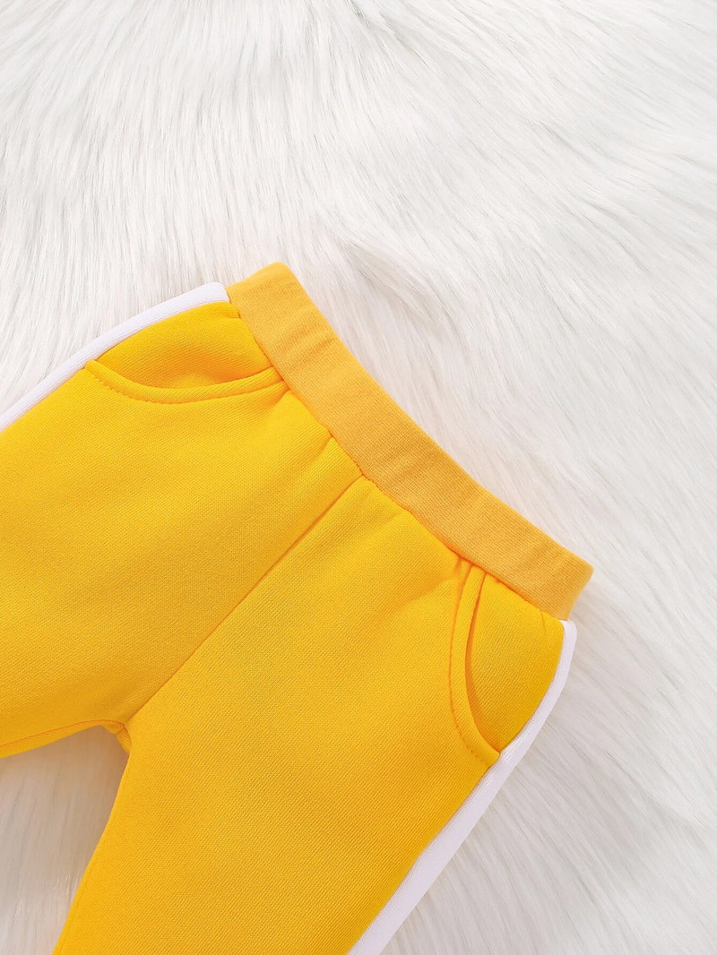 2 бр. Зимни комплекти за бебета момичета Горнище с качулка с дълъг ръкав и дълги панталони с принт на цветя Бебешки тоалети за новородени 0-24M