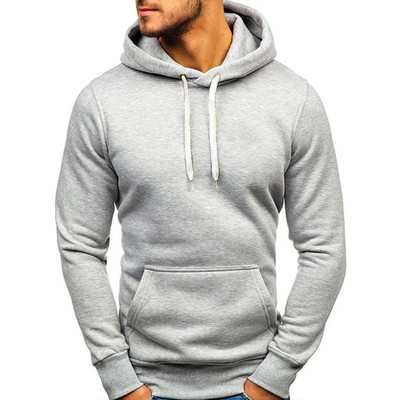 2023 Мъжки обикновен анцуг с качулка Комплект суичър + спортни панталони Спортно облекло Най-висококачествен пуловер Пуловер Горнище Мъжки анцуг с качулка