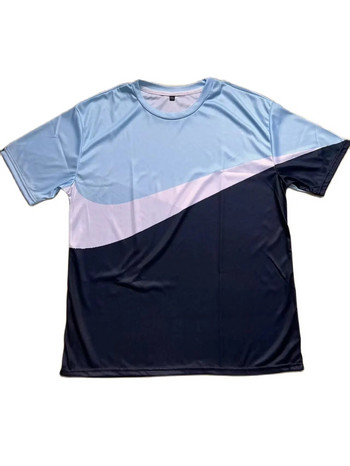 Европейски и американски летен мъжки костюм тенденция ежедневен плаж тениска с къс ръкав 3D дигитално отпечатана тениска шорти спортен костюм O