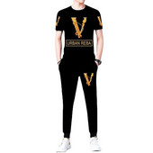 Лятна нова ледена копринена тениска с къс ръкав Мъжки костюм 3D печат Животно Тигър Вълк Модел Спорт и свободно време Мъжко облекло