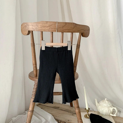 2023 Нови пролетни и летни тънки модни бонбонени панталони с разкроени памучни универсални бутикови памучни панталони за момичета Дрехи