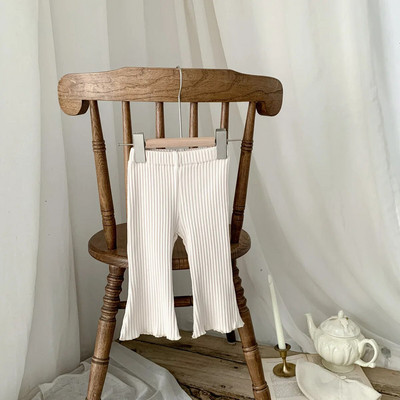 2023 Нови пролетни и летни тънки модни бонбонени панталони с разкроени памучни универсални бутикови памучни панталони за момичета Дрехи