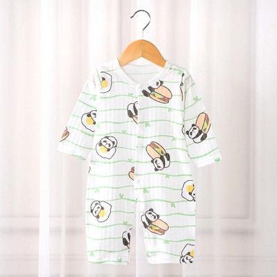 2023 Нов есенен бебешки гащеризон Памучно фолио с дълги ръкави Облекло за катерене Момчета Момичета Пижами Бебешки комбинезон Детски свободни гащеризони