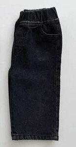 Есенно облекло за 2023 г., момче, момиче, бебешки ежедневни дънки, детски ретро плътни свободни дънкови панталони, детски памучни панталони с широки крачоли