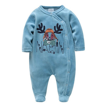 Kavkas Baby Boy Girl Rompers Зимна топла пижама с дълъг ръкав Cartoon Design Новородено ropa de bebe 0-3 месеца Гащеризон