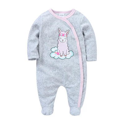 Kavkas Baby Boy Girl Rompers Зимна топла пижама с дълъг ръкав Cartoon Design Новородено ropa de bebe 0-3 месеца Гащеризон
