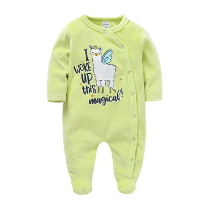 Kavkas Baby Boy Girl Rompers Зимна топла пижама с дълъг ръкав Cartoon Design Новородено ropa de bebe 0-3 месеца Гащеризон