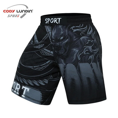 MMA BJJ Rashguard Тениски+Панталони Rash Guard Фитнес анцуг Боксови фланелки Muay Thai Compression Men MMA Kickboxing Sport Suit