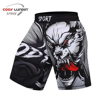 MMA BJJ Rashguard Тениски+Панталони Rash Guard Фитнес анцуг Боксови фланелки Muay Thai Compression Men MMA Kickboxing Sport Suit