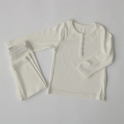 Бебешки детски комплекти пижами Пижама за момчета Есенни пижами за момичета Пижами с дълъг ръкав Горнища + панталони 2 бр. Детско облекло