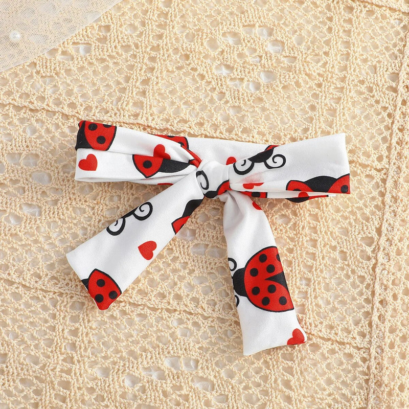 Летен моден гащеризон за бебета и малки деца+къси панталони+забрадка Комплект от три части от европейски и американски комплект гащеризон с букви за момиченце