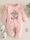 Késő őszi kora tavaszi baba pamut jumpsuit Egyszerű alkalmi nyúl kawaii aranyos édes divat hegymászó öltöny