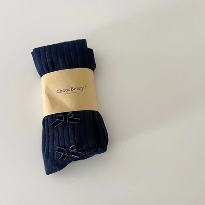 Új aranyos masni szűk lány egyszerű tömör harisnyanadrág Retro 8 színű Pit Bar All-match vékony leggings lányok polár rugalmas nadrág
