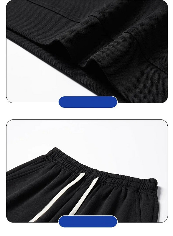 Harajuku Едноцветни мъжки комплекти Ежедневни суичъри с качулка и дълъг ръкав Свободни панталони с шнурове Есенни прости мъжки спортен комплект на открито