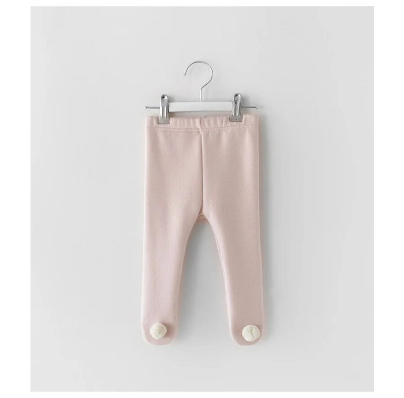 3324A Дрехи за новородени Бебешки клинове 2022 Есен Нова корейска основа за бебе момиче Дълги чорапогащи Топли клинове Панталони Чорапи