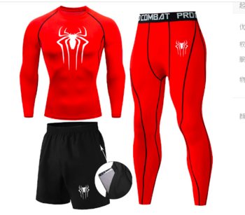 Κοστούμι σάουνας ανδρικό σετ ρούχων γυμναστικής πουλόβερ Αθλητικά ρούχα τρέξιμο γυμναστικής αναπνεύσιμη εφίδρωση Αθλητικό τζόκινγκ στολή 3 τεμαχίων Σετ καλσόν