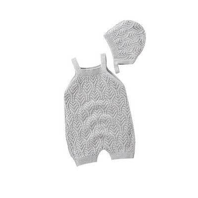Egyszínű Hallowed leaf Design Ujjatlan újszülött lányok nadrág nyári lélegző 0-18 hónapos csecsemő jumpsuit