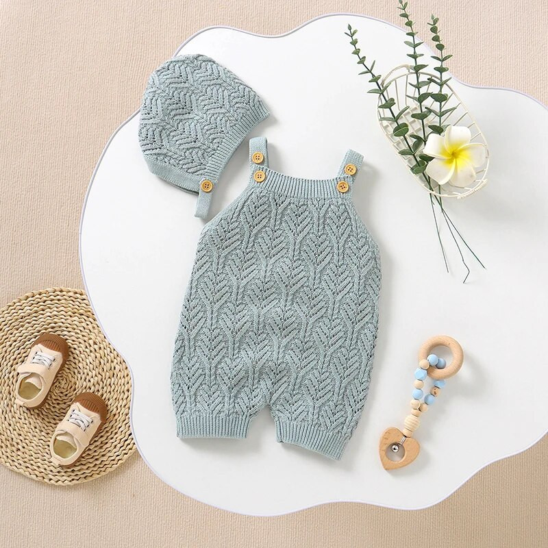 Hlače bez rukava za novorođenčad za djevojčice u jednoj boji posvećenog lišća za ljeto, prozračni kombinezon za dojenčad 0-18 mjeseci