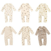 0-24M Újszülött Gyerek Baba Fiú Lány Ruhák Tavaszi mintás Romper Aranyos édes pamut jumpsuit, hosszú ujjú őszi őszi babafelszerelés