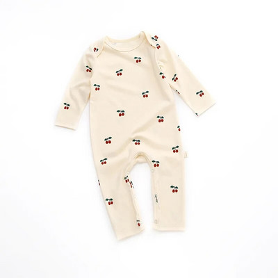 0-24M Újszülött Gyerek Baba Fiú Lány Ruhák Tavaszi mintás Romper Aranyos édes pamut jumpsuit, hosszú ujjú őszi őszi babafelszerelés