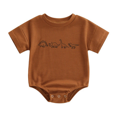 ma&baby 3-24M újszülött csecsemők lányok fiúk dinoszaurusz rövid ujjú jumpsuit napöltöny nyári kisgyermek ruházat