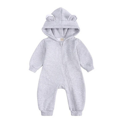 Téli babaruhák Newborn Bear Jumpsuit lányoknak 0-6 éves korig 12 18 24 hónapos cuccok Gyerek kezeslábasok Pamut fiúk ruházati bodyk