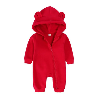 Téli babaruhák Newborn Bear Jumpsuit lányoknak 0-6 éves korig 12 18 24 hónapos cuccok Gyerek kezeslábasok Pamut fiúk ruházati bodyk