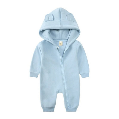 Téli babaruhák Newborn Bear Jumpsuit lányoknak 0-6 éves korig 12 18 24 hónapos cuccok Gyerek kezeslábasok Pamut fiúk ruházati bodyk