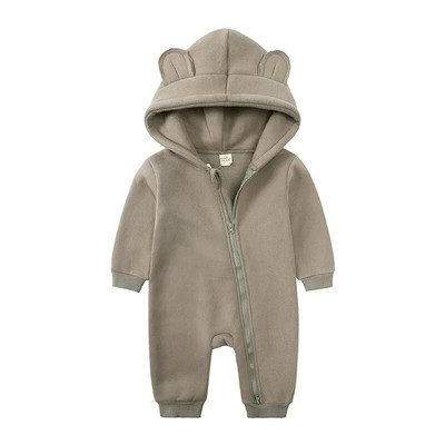 Téli babaruhák Newborn Bear Jumpsuit lányoknak 0-6 éves korig 12 18 24 hónapos cuccok Gyerek kezeslábasok Pamut fiúk ruházati bodyk