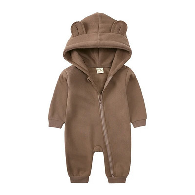 Téli babaruhák Newborn Bear Jumpsuit lányoknak 0-6 éves korig 12 18 24 hónapos cuccok Gyerek kezeslábasok Pamut fiúk ruházati bodyk